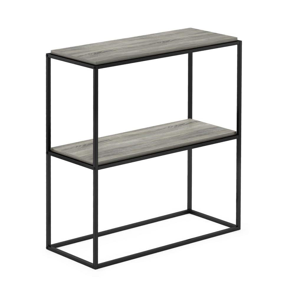 Modern Lifestyle French Oak Grey Wooden 2-Tier Stackable Shelf