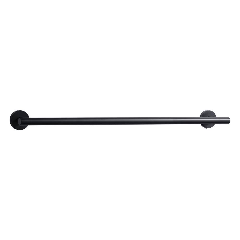 24 in. Wall Mounted Towel Bar in Matte Black price history on PriceWatchPro