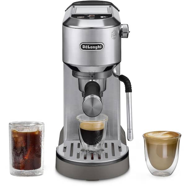DeLonghi 2 Cup Stainless Steel Dedica Duo Espresso Machine EC890M