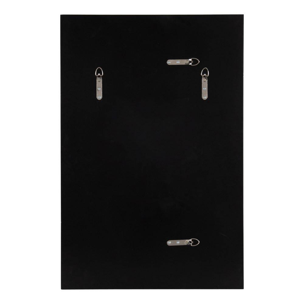Silver Rectangular Wood Vanity Wall Mirror 20 x 30