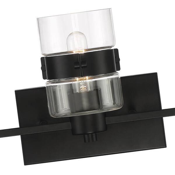 Designers Fountain - Midnight LA 3 Light Matte Black Bath Bar Vanity Light