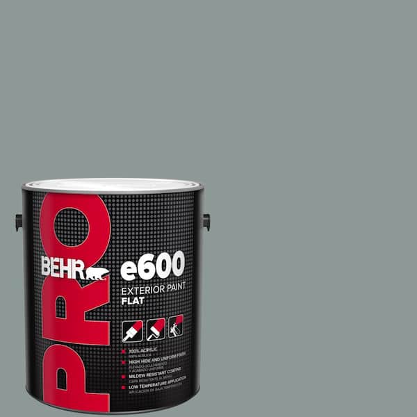 BEHR PRO 1 gal. #ECC-61-3 Evening Fog Flat Exterior Paint