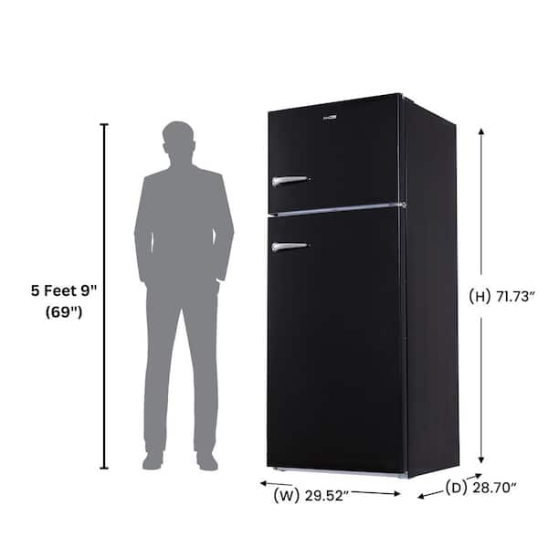 ConServ 30 in. RETRO Refrigerator 18cf Top Mount w/AUTOMATIC ICE