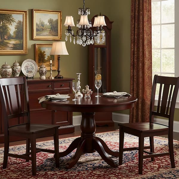 International Concepts San Remo Rich Mocha Wood Dining Chair (Set of 2)