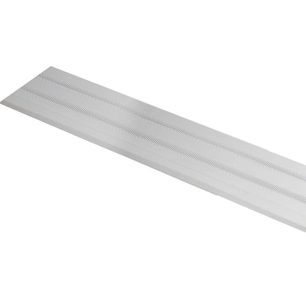 Amerimax Home Products DISCONTINUED 6 in. x 3 ft. Diamond Gutter Shield White Aluminum