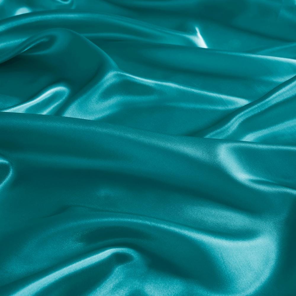 Teal Satin Standard/Queen Pillowcases Set of 2