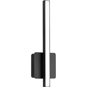 Phase 4 Collection 16 in. 1-Light Matte Black Small Modern Integrated 3CCT Integrated LED Linear Vanity Light