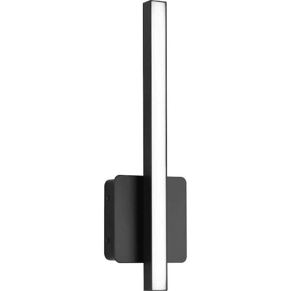 Phase 4 Collection 16 in. 1-Light Matte Black Small Modern Integrated 3CCT Integrated LED Linear Vanity Light