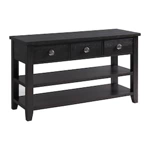 Kahlil 50 in. Presso 3-Drawer Wood Sofa Table