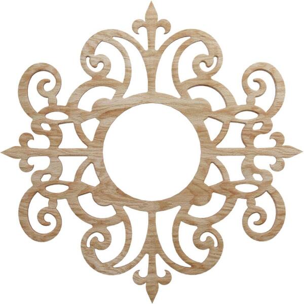 Ekena Millwork 0.25 in. x 5.875 in. x 18 in. Wood Medallion Moulding