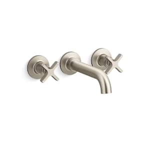 Castia By Studio McGee Wall-Mount Bath Faucet Trim in Vibrant Brushed Nickel