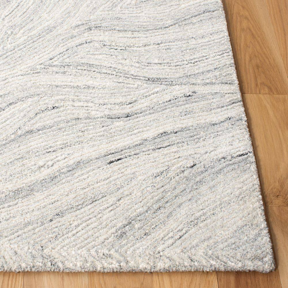 Ivory Elegance 6' x 9' Hand-Tufted Wool Area Rug