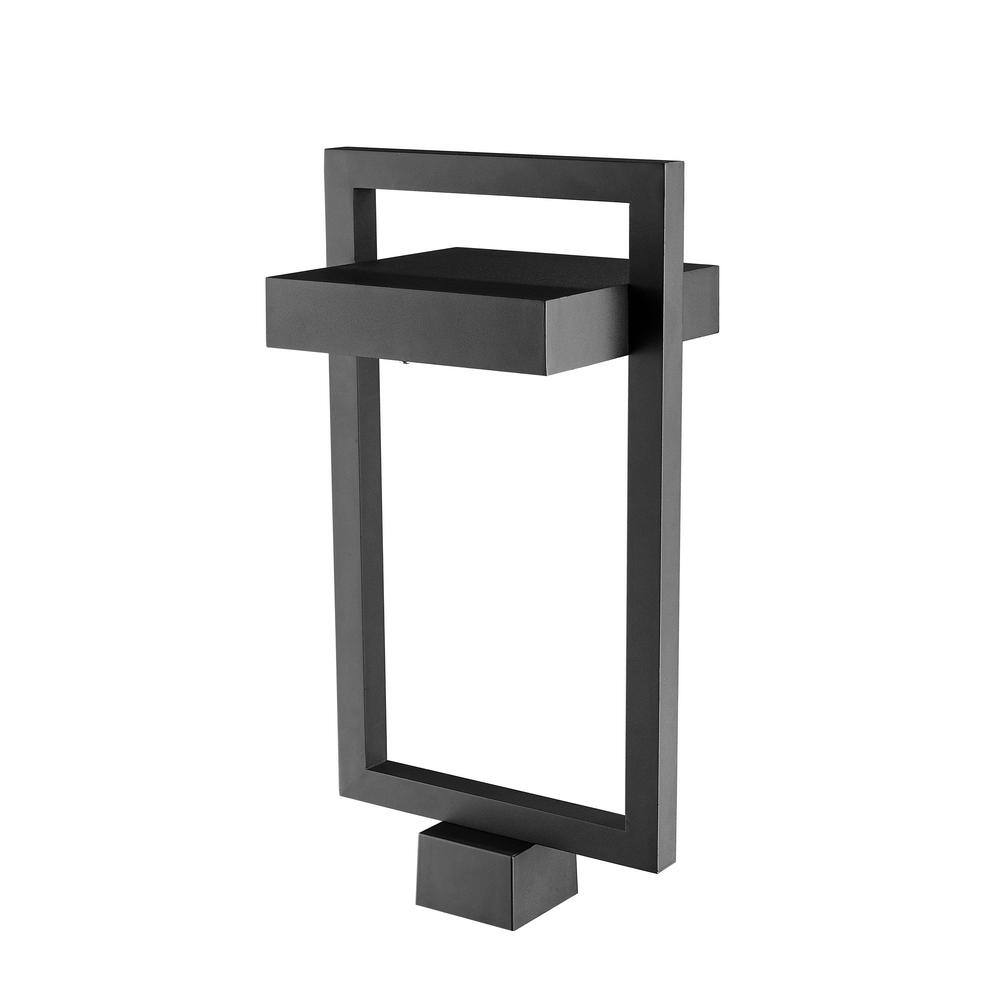 Filament Design  Luttrel 1-Light 21.62 inch Black Aluminum Hardwired Outdoor Post Light with Square Standard Fitter with Integrated LED - 3