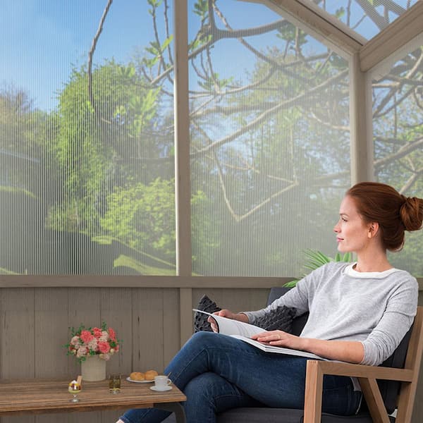 VEIKOUS 8 ft. x 12 ft. Cedar Greenhouse for Outdoors