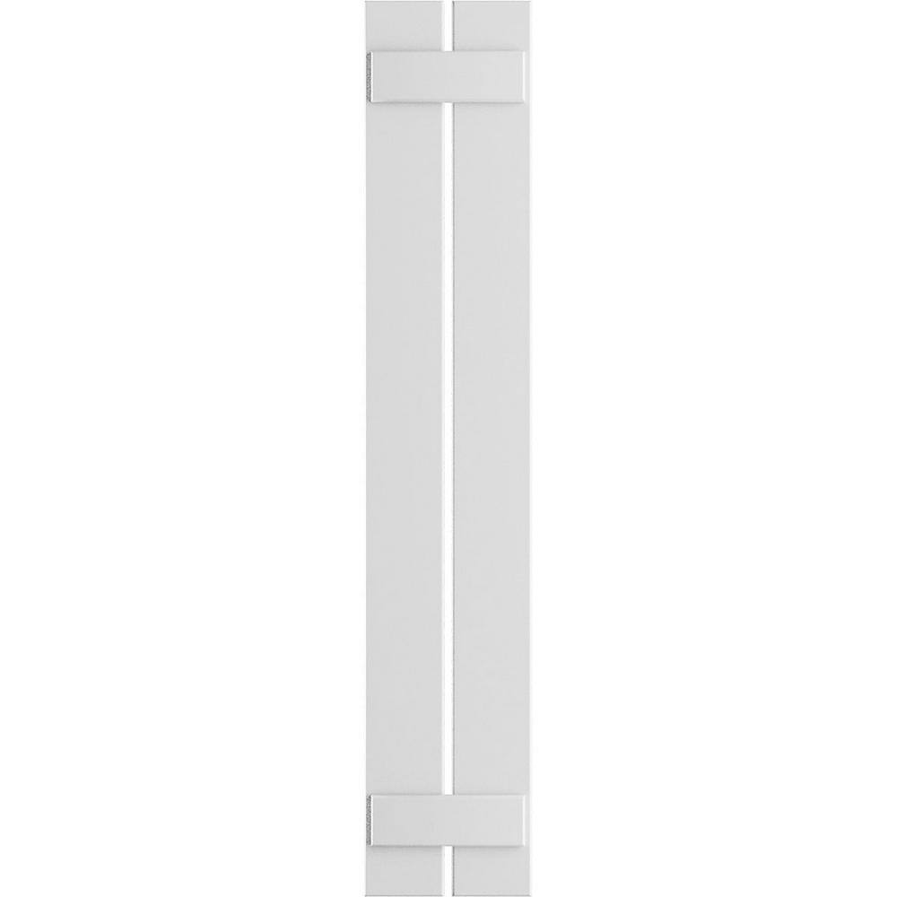 11-1/4 in. x 28 in. True Fit PVC 2-Board Spaced Board and Batten Shutters Pair in White price history on PriceWatchPro