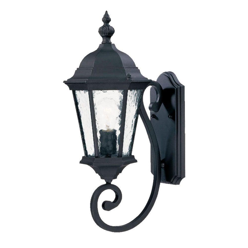 Telfair Collection 1-Light Matte Black Outdoor Wall Lantern Sconce price history on PriceWatchPro