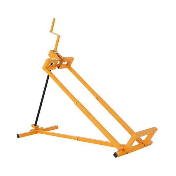 800 lbs. Capacity Lawn Mower Lift for Riding Tractors, Lawn Tractor, Cleaning Aid, Universal, 45° Tilt Adjustable Yellow