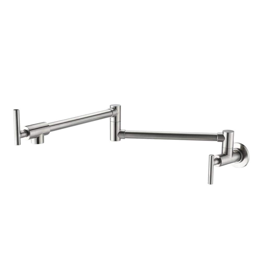 Waterstone 3200-SN Hunley by Nickel Satin Faucet, Pot Filler Mount Wall  Waterstone