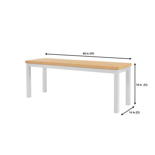 white table bench seat