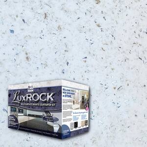 LuxROCK Solid Surface Granite Countertop Kit 20 sq.ft. Platinum White