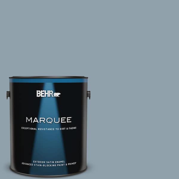 BEHR MARQUEE 1 gal. #N480-4 French Colony Satin Enamel Exterior Paint & Primer