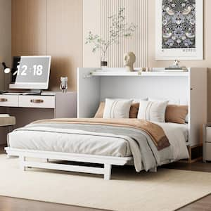 Have a question about FUFU&GAGA White Wood Frame Queen Size Bed Murphy ...