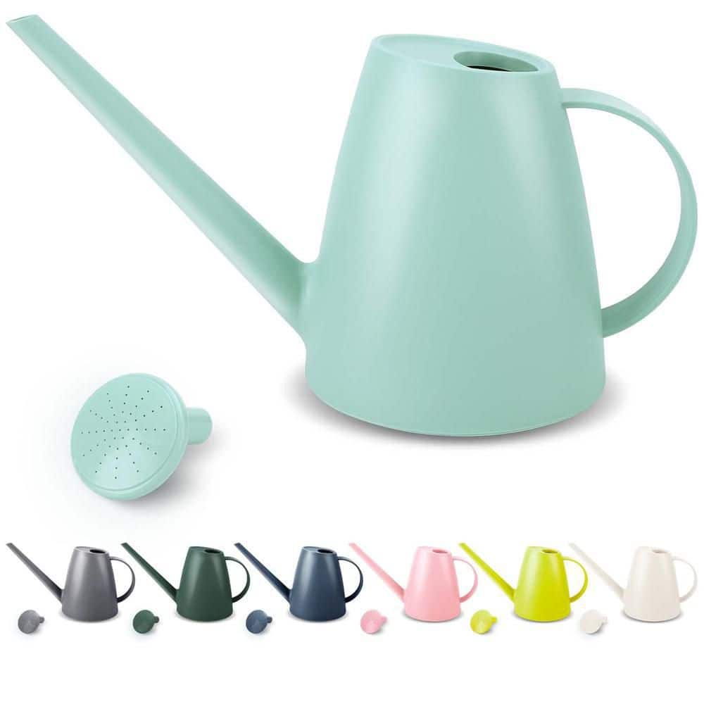 1.8L 60oz 1/2 Gallon Green Watering Can for Indoor Plants Rainwater Harvest