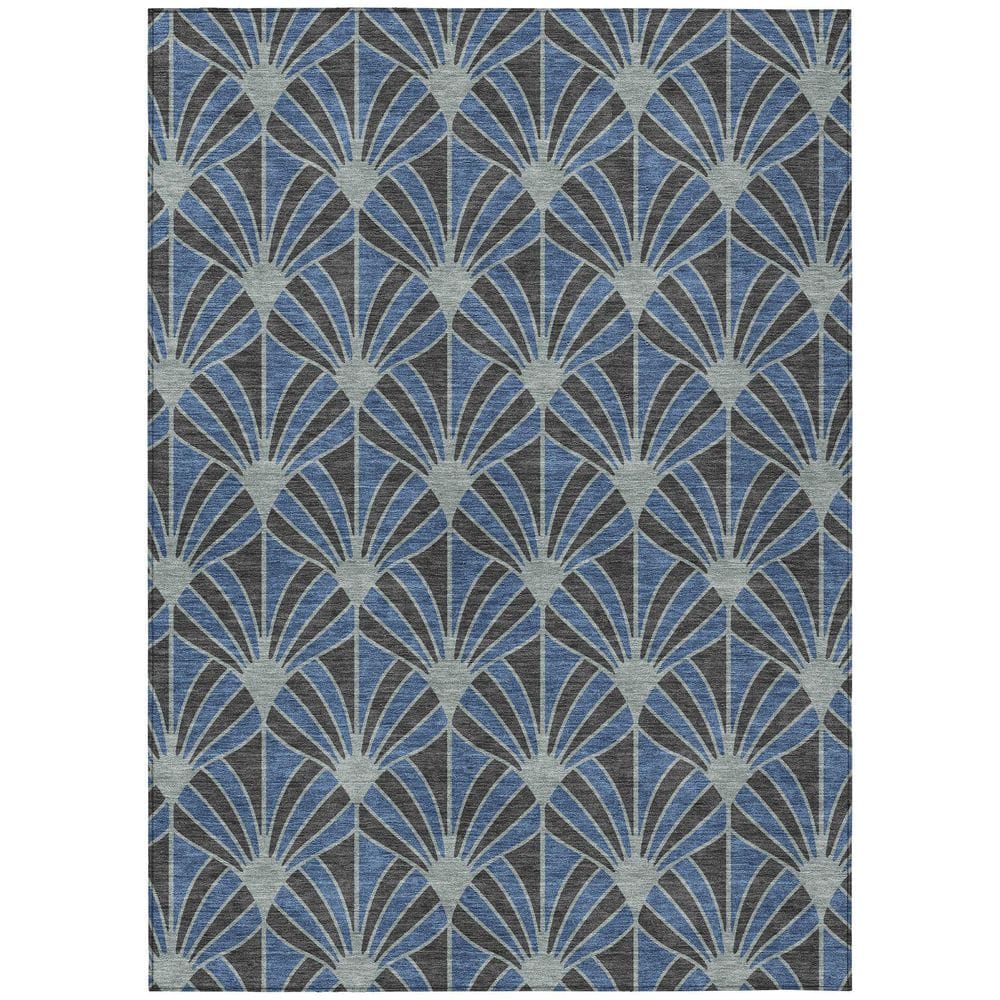 Chantille Machine Washable Indoor/Outdoor Abstract ACN2426 Navy 8 ft. x 10 ft. Area Rug price history on PriceWatchPro