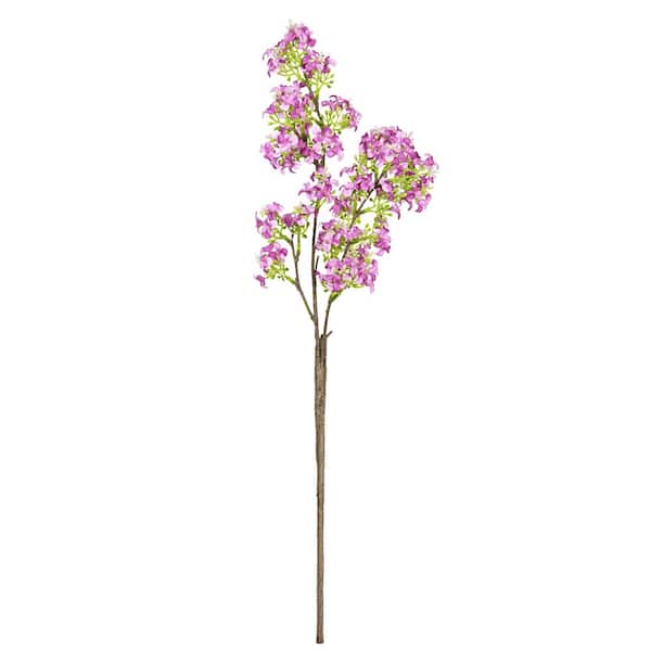 27 in. Lavender Purple Artificial Lilac Flower Stem Spray (Set of 2)