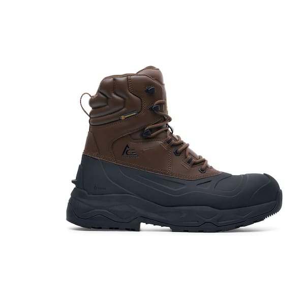 Unisex Mammoth IV Water Resistant 7 in. Work Boots - Composite Toe- Brown Size 7(M)