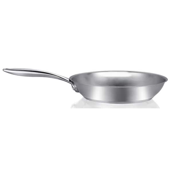 10 (26 cm) Stainless Steel Pan by Ozeri, 100% PTFE-Free Restaurant Edition