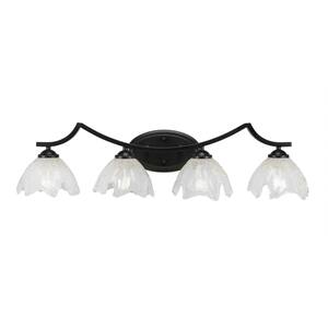 Cleveland 7.5 in. 1-Light Matte Black Vanity Light