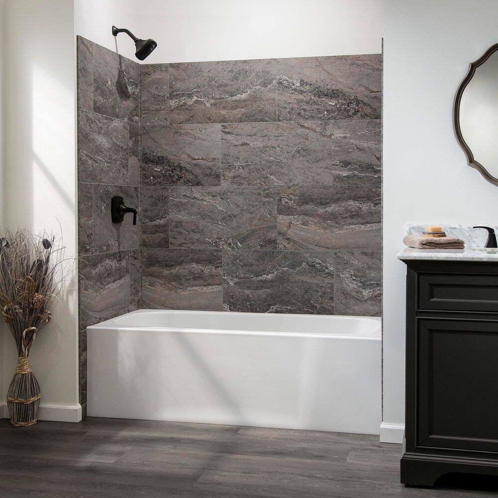 Spanish Marble 25.6 in x 14.8 in Waterproof Vinyl Wall Tiles