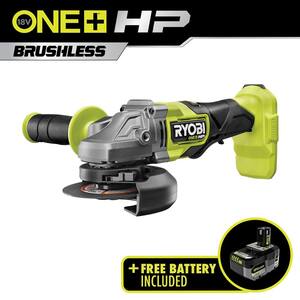 ONE+ HP 18V Brushless Cordless 4-1/2 in. Angle Grinder with 4.0 Ah Lithium-Ion HIGH PERFORMANCE Battery