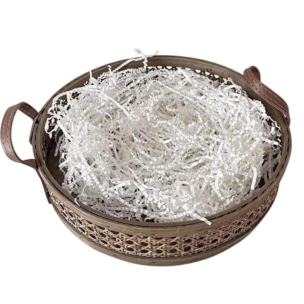 Crinkle Paper Filler 5.2 oz. Easter Fake Grass Shredded Tissue for Gift Basket Packing Bag Filler White price history on PriceWatchPro