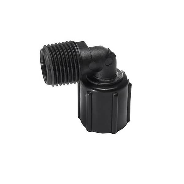 Ecopoly 1/2 in. Plastic PEX Male Pipe Thread x 1/2 in. BSP Female Swivel 90-Degree Elbow (5-Pack)