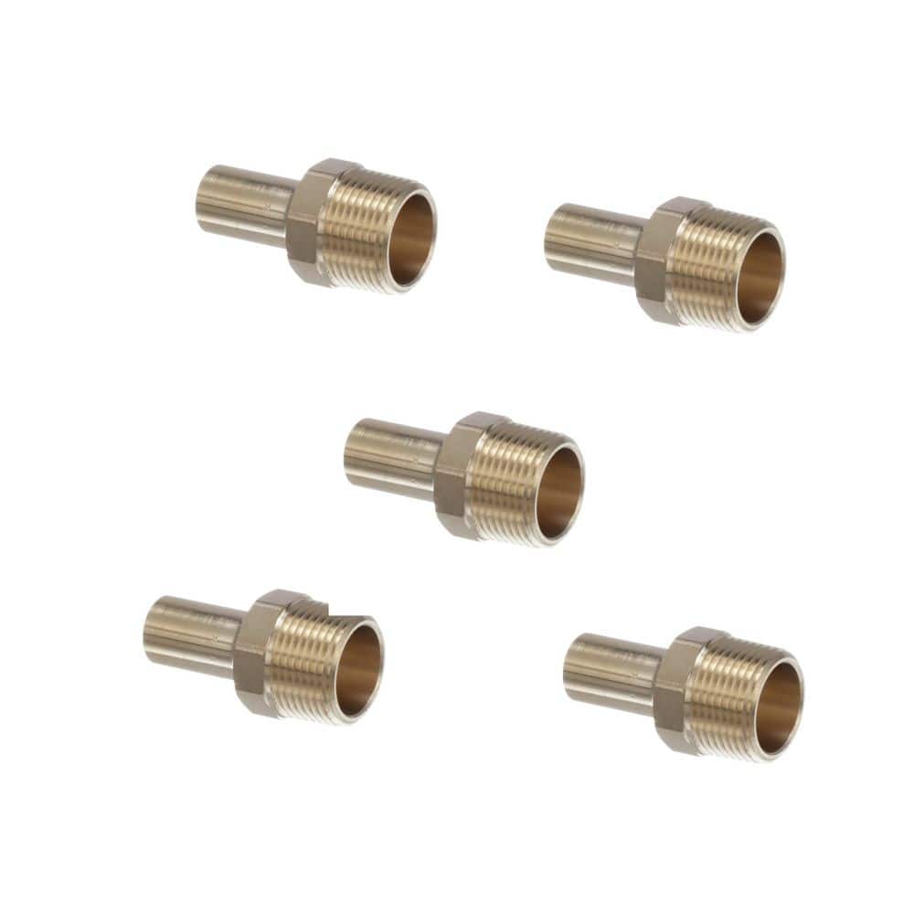 ProPress 1/2 in. FTG x 3/4 in. MPT Zero-Lead Bronze Street Adapter (5-Pack) price history on PriceWatchPro