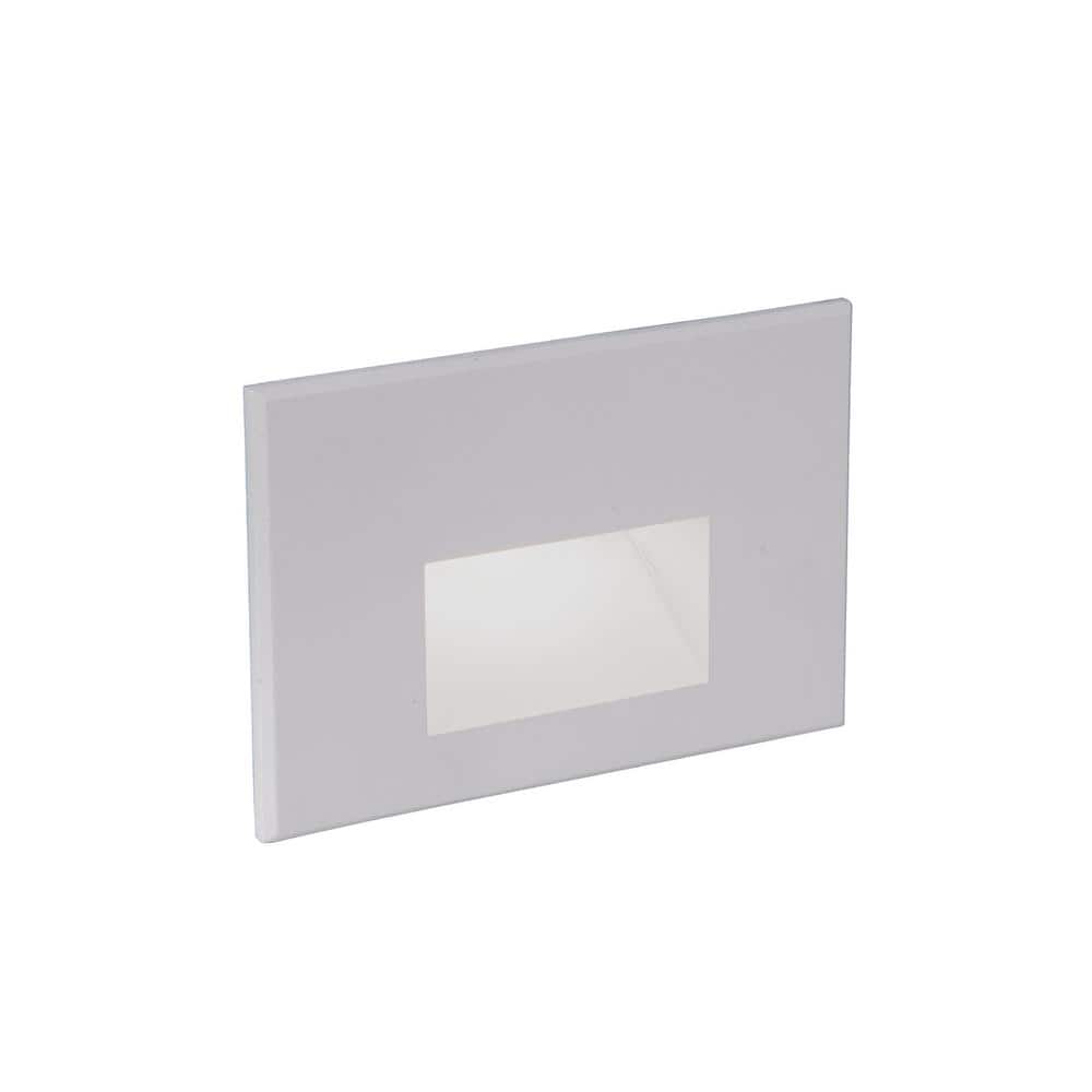 White Aluminum Dimmable Direct Wired LED Step Light