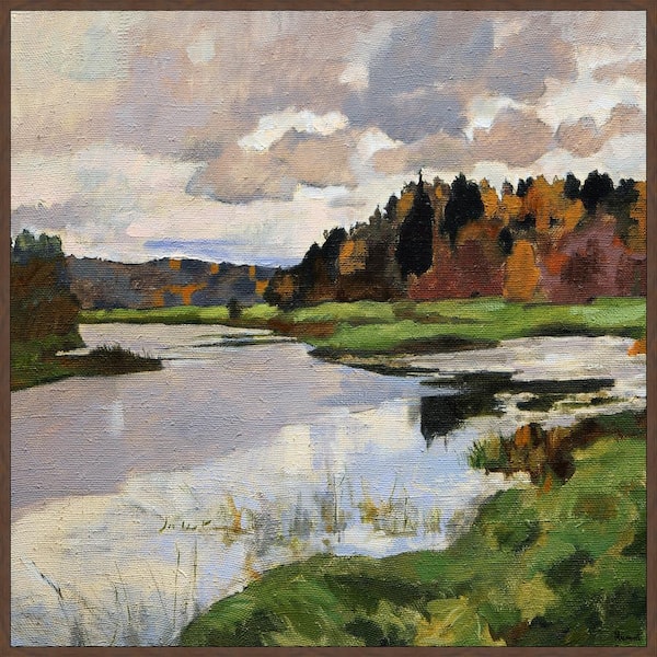 Unbranded "Yes to Adventure" by Marmont Hill Floater Framed Canvas Nature Art Print 16 in. x 16 in.