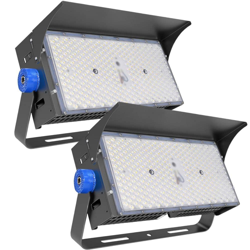 1500-Watt Equivalent 39000 Lumens 120 Beam Angle Bronze LED Stadium Lights 100-277-Volt Integrated LED Floodlight 2-Pack price history on PriceWatchPro
