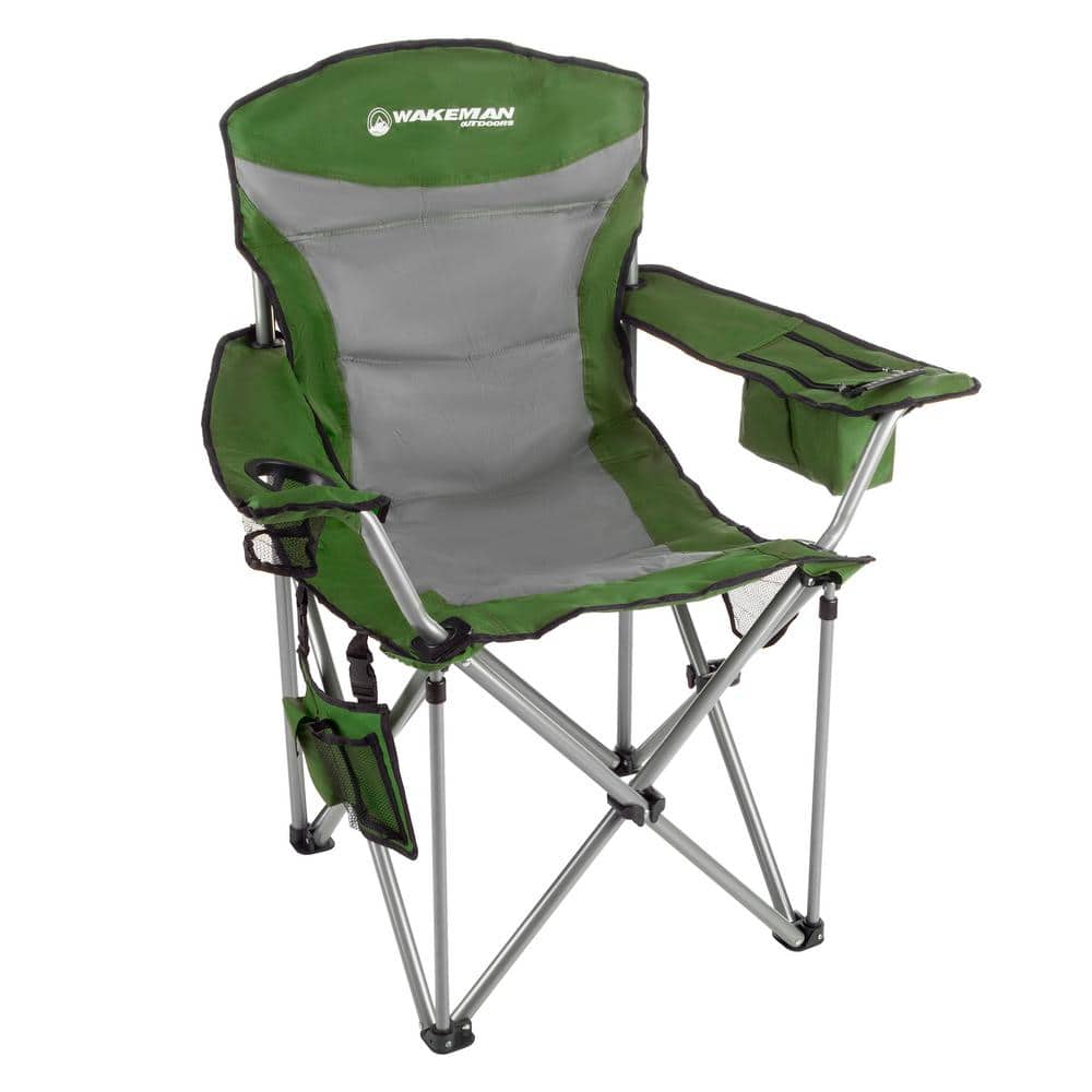 Camping Chair Padded Folding Garden Picnic Luxury Fishing Outdoor Cup Holder 