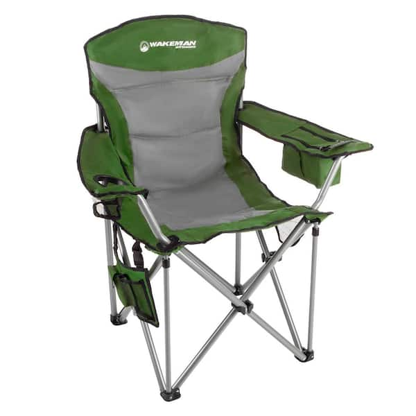 Wakeman Outdoors 850 lbs. Capacity Green Heavy Duty Camping Chair