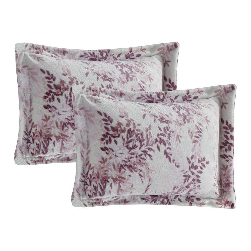 Queen Purple Reversible Microfiber Comforter Set