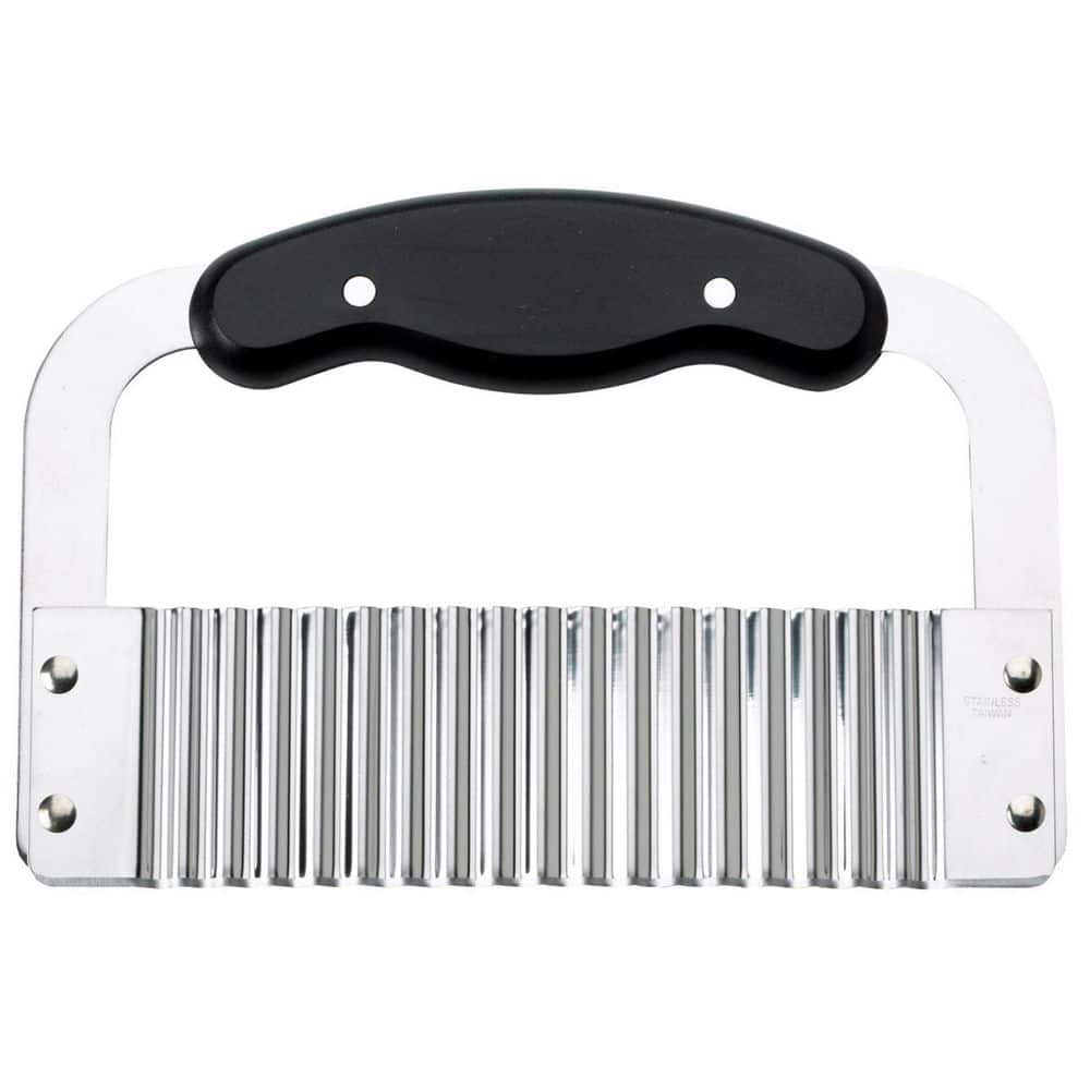 7.25 in. Stainless Steel Crinkle-Cut Wave Slicer French Fry Vegetable Cutter for Vegetables Holiday Meal Prep, Sliver price history on PriceWatchPro