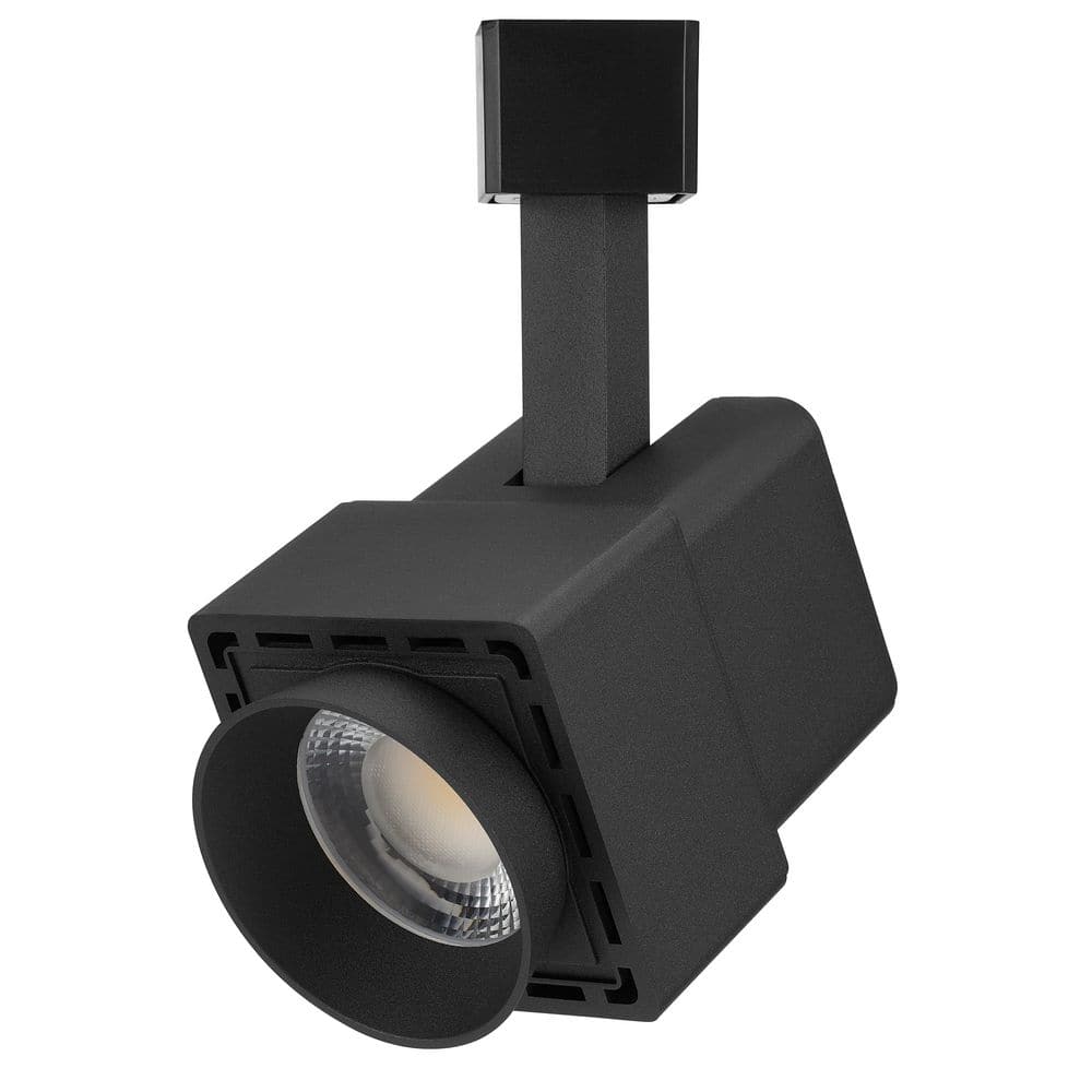 Black 20 W Integrated LED Linear Track Cylinder Track Step Head with Adjust
