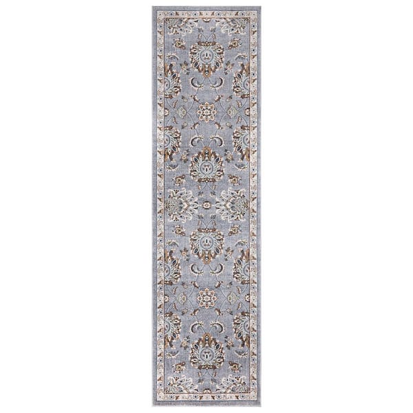Home Decorators Collection Carlisle Gray 2 ft x 7 ft Runner Rug