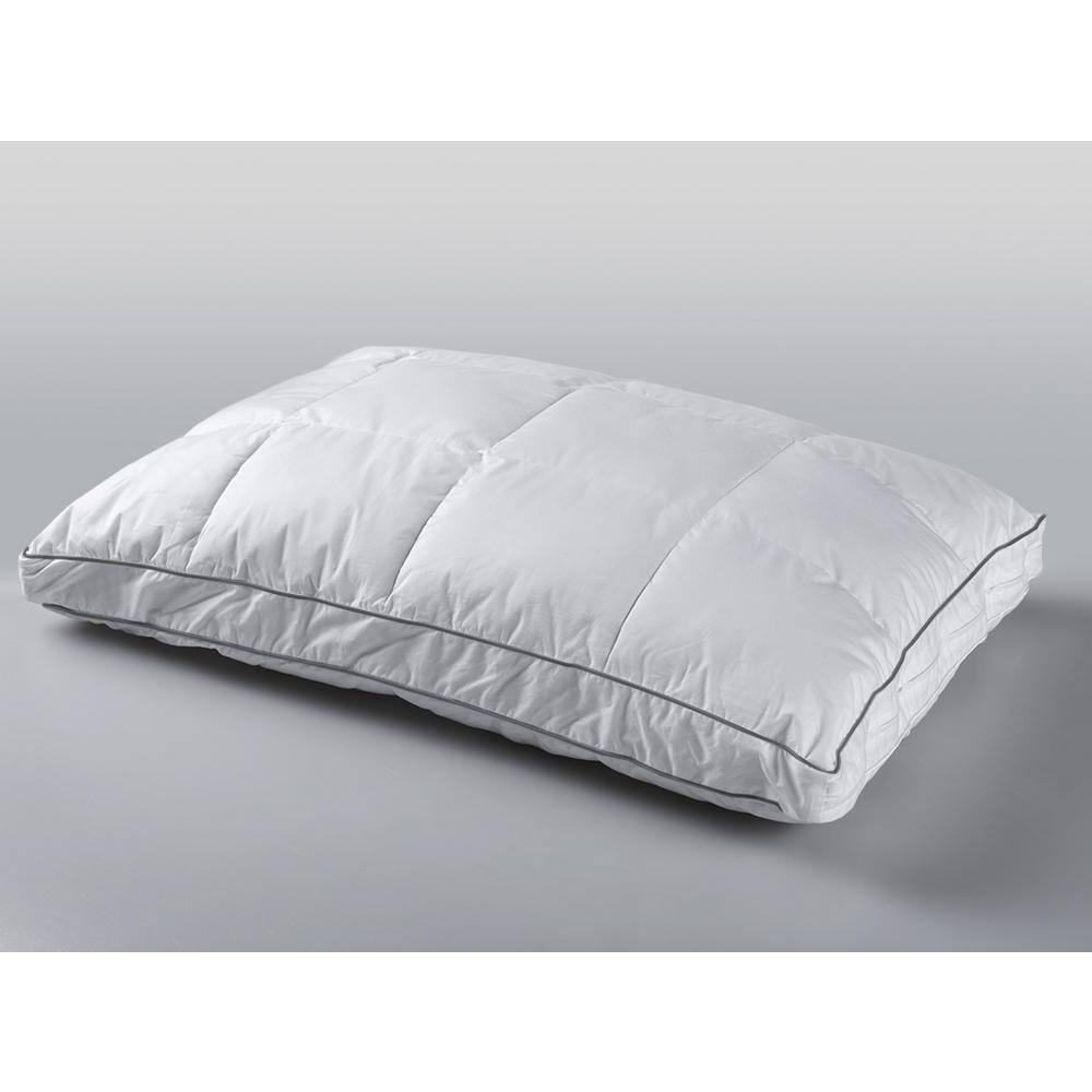 King Size White Merino Wool Quilted Adjustable Pillow with Organic Cotton Cover