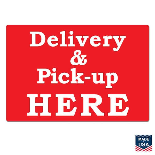 Lynch Sign 18 in. x 24 in. Longer-Lasting Styrene Plastic Printed on More Durable Thicker Delivery and Pick-Up Call Sign