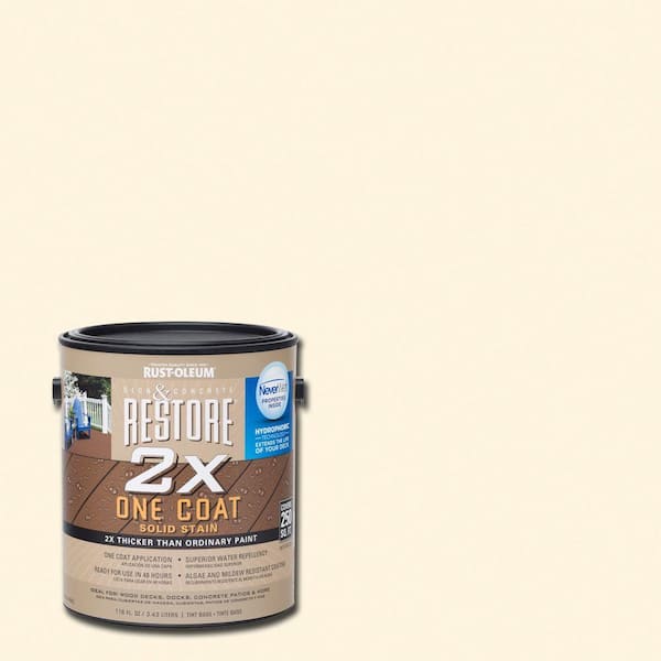 Rust-Oleum Restore 1 gal. 2X Canvas Solid Deck Stain with NeverWet