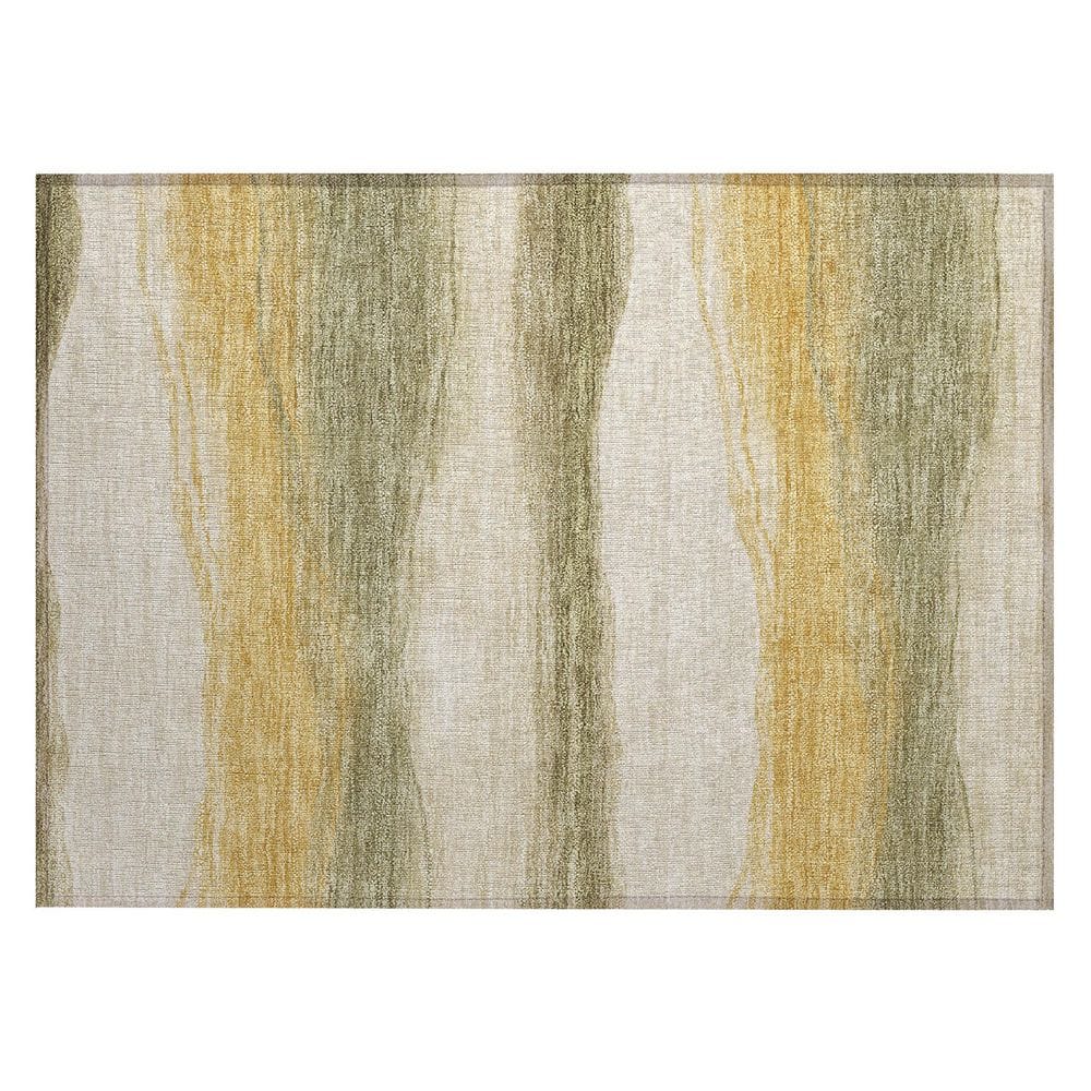 Chantille Machine Washable Indoor/Outdoor Abstract ACN2967 Gold 3 ft. x 4 ft. Area Rug price history on PriceWatchPro